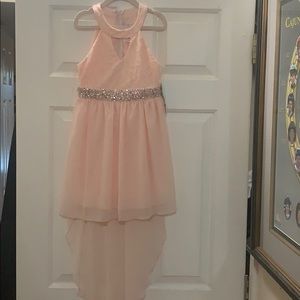 NWT Tween Diva hi- low zip dress